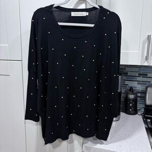 T Bags studded sweater